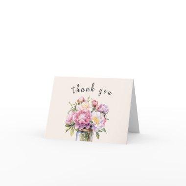 Wildflower Mason Jar Rustic  Thank You