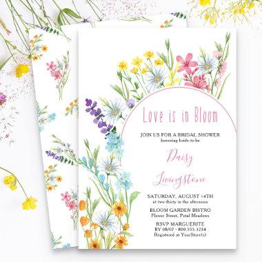 Wildflower Meadow Arch Bridal Shower Invitations