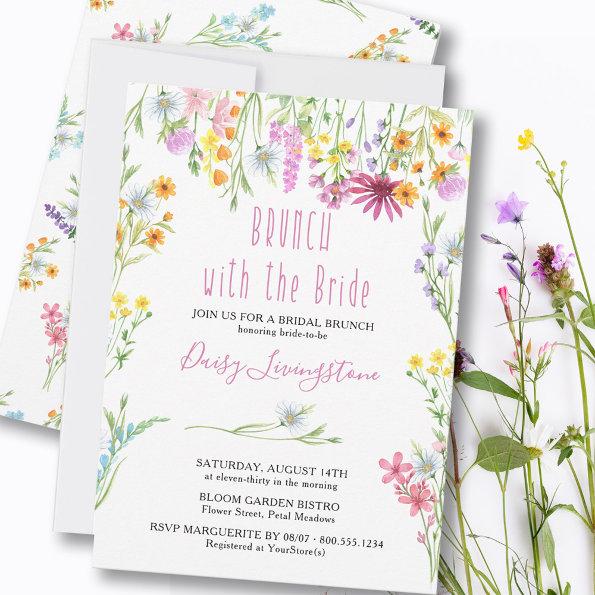 Wildflower Meadow Bridal Brunch with the Bride Invitations