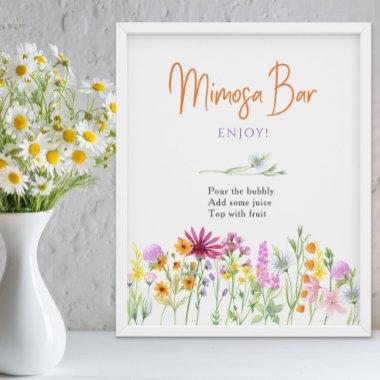 Wildflower Meadow Bridal Shower Mimosa Bar Sign
