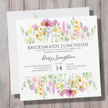 Wildflower Meadow Bridesmaids Luncheon Invitations