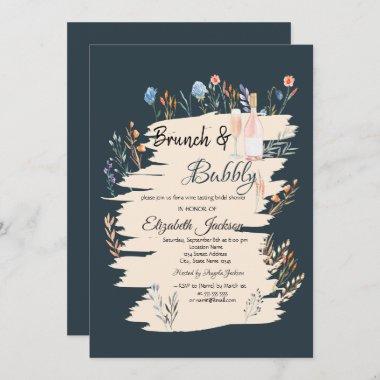 Wildflower Meadow Brunch & Bubbly Bridal Shower Invitations
