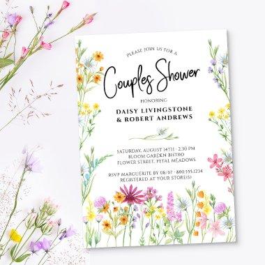 Wildflower Meadow Pretty Floral Couples Shower