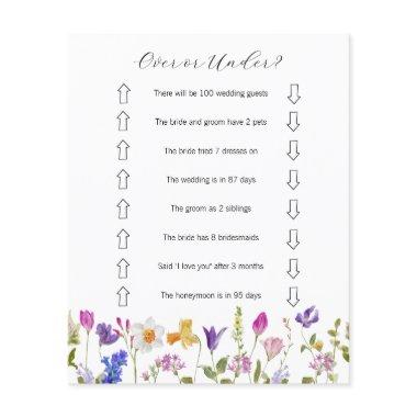 Wildflower Over or Under  Game