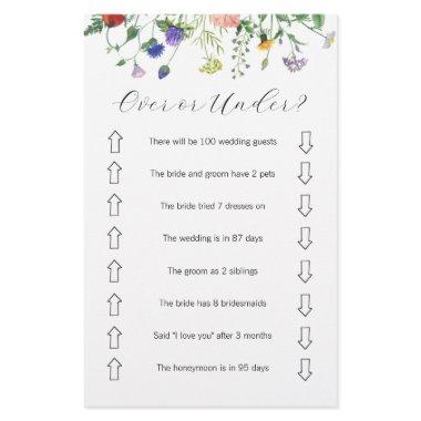 Wildflower Over or Under  Game Flyer