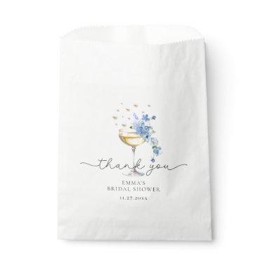 Wildflower Pearls Prosecco  Thank You Favor Bag