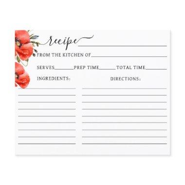 Wildflower poppy minimalist  recipe