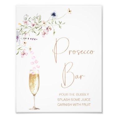 Wildflower Prosecco Bar  Sign