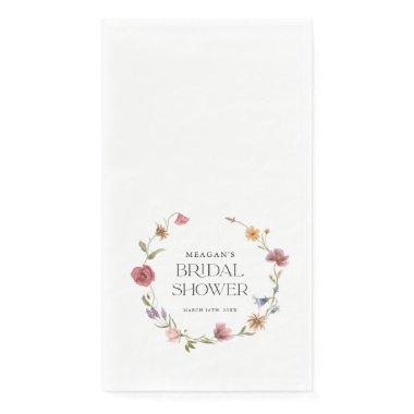 Wildflower Spring Floral Bridal Shower Paper Guest Towels