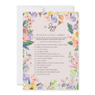 Wildflower Spring I Spy Wedding Game
