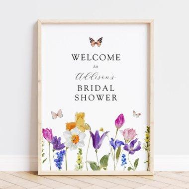 Wildflower Spring Time  Welcome Sign