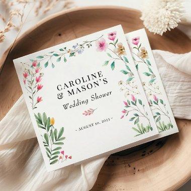 Wildflower Watercolor  Napkins