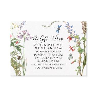 Wildflower Watercolor Floral n Bee Display Shower Enclosure Invitations