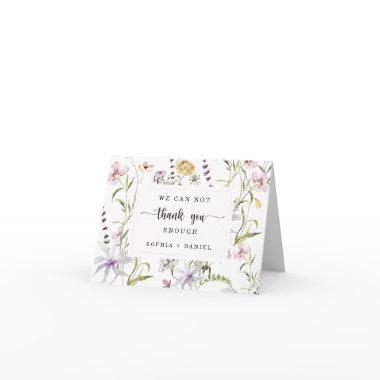 Wildflower Wedding Thank You