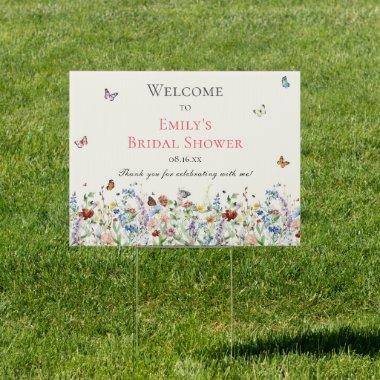 Wildflower Welcome Sign