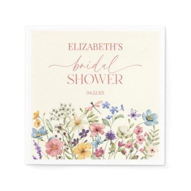 Wildflower Wild Flower Floral  Napkins