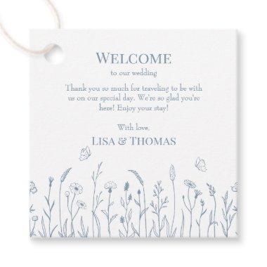 Wildflowers and Butterflies Welcome Gift Tag