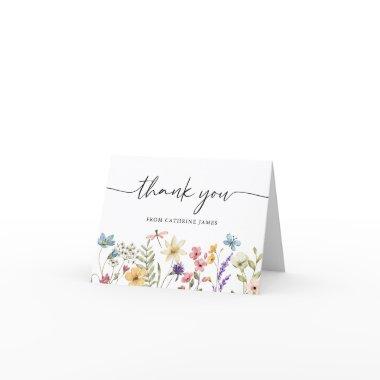 Wildflowers Baby in Bloom Floral Baby Shower Thank You