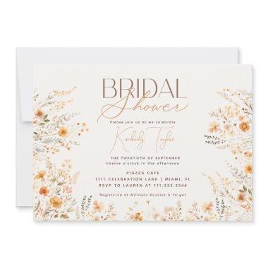 Wildflowers Beige Boho Botanical