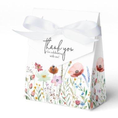 Wildflowers  Small Tent Favor Boxes