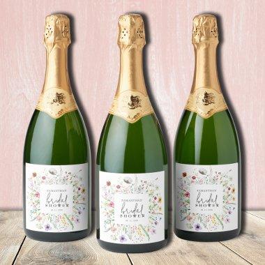 Wildflowers  Sparkling Wine Label