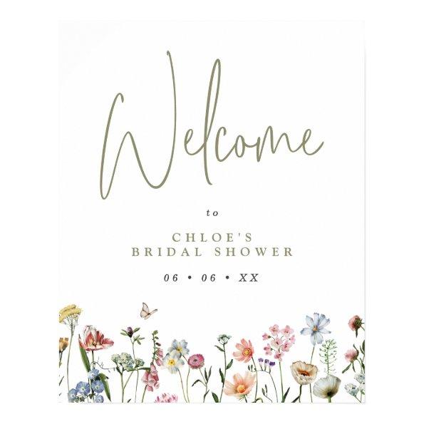 Wildflowers  Welcome Poster