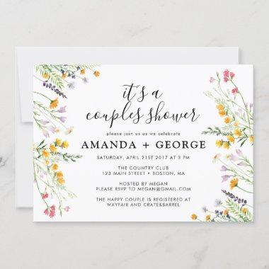 Wildflowers Couple shower party Invitations