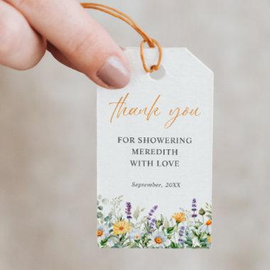Wildflowers Daisy Lavender Thank You  Gift Tags