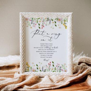 Wildflowers dont say bride  poster