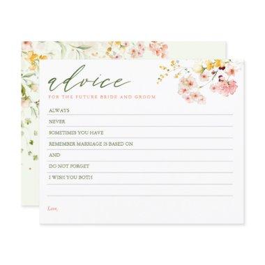 Wildflowers Elegant Advice Card