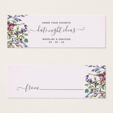 Wildflowers Floral Bridal Shower Date Night Invitations