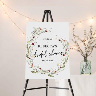 Wildflowers Greenery  Welcome Signs