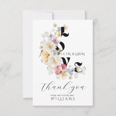 Wildflowers Love in Bloom Boho Bridal Shower Thank You Invitations