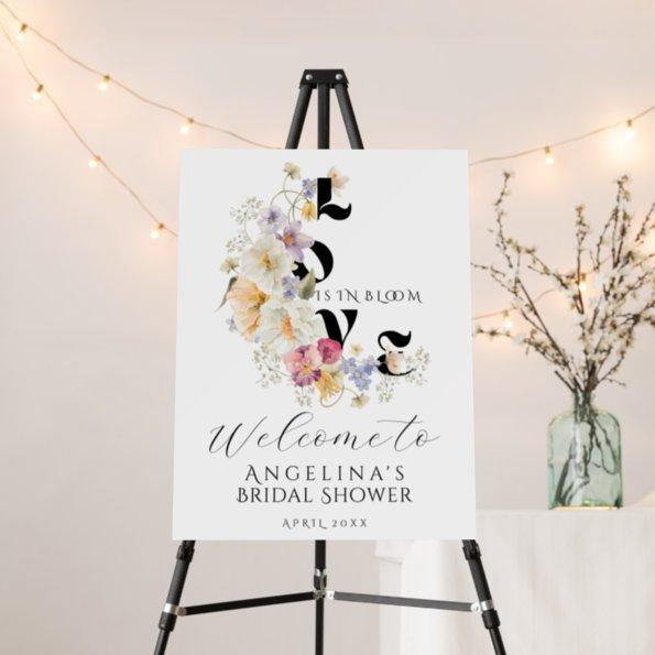 Wildflowers Love in Bloom Bridal Shower welcome Foam Board