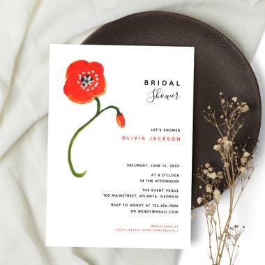 Wildflowers Red Poppy Modern