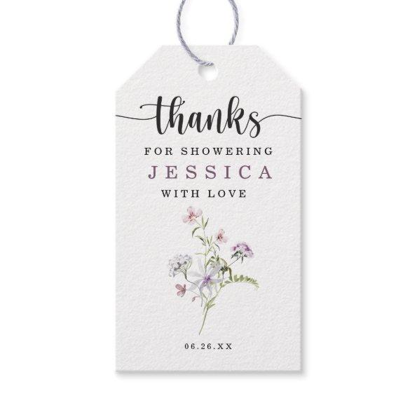 Wildflowers Rustic  Favor Gift Tags