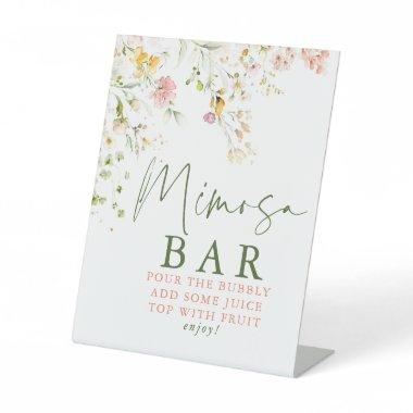 Wildflowers Summer Meadow Mimosa Bar Sign