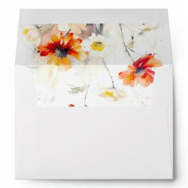 Wildflowers Wedding Envelope
