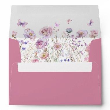 Wildflowers with Butterflies Garden Envelope