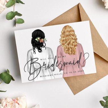 Will You Be My Bridesmaid? Girls in Robes V2