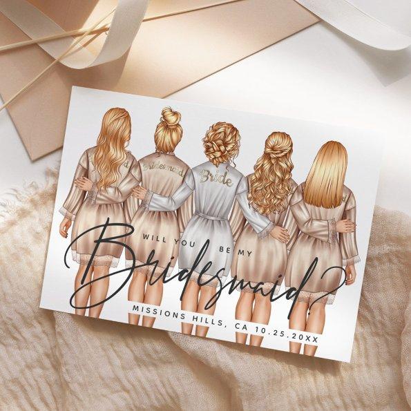 Will You Be My Bridesmaid? Girls in Robes V3