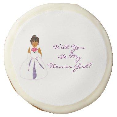 "Will You Be My Flower Girl" Customizable Sugar Cookie
