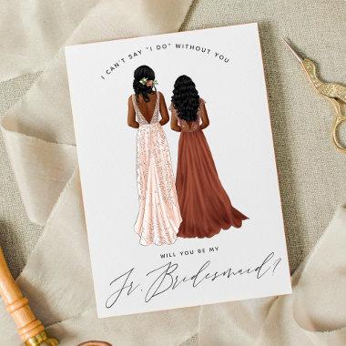 Will You Be My Junior Bridesmaid? Girls in Gowns I Invitations