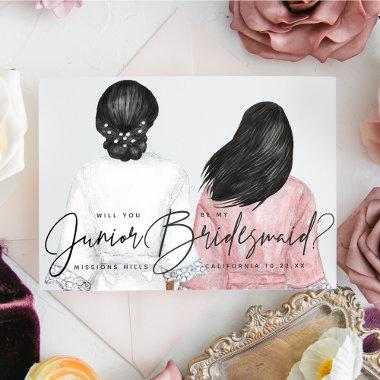 Will You Be My Junior Bridesmaid? Girls in Robes I Invitations