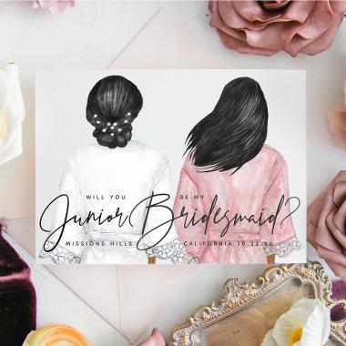 Will You Be My Junior Bridesmaid? Girls in Robes