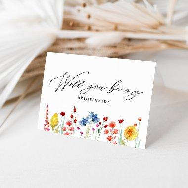 Will you be my...Wildflower Border Invitations