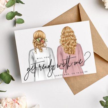 Will You Get Ready With Me? Girls in Robes Invitations