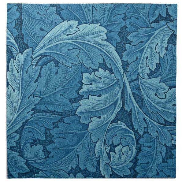 William Morris Acanthus in Blue Cloth Napkin