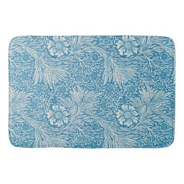 William Morris Marigold Blue & White Pattern Bath Mat