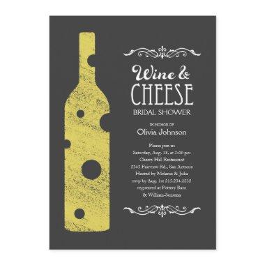 Wine and Cheese Bridal Shower Invitations